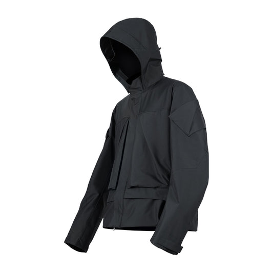 0256 DERMIZAX 3L HARD SHELL DETACHABLE HAT STAND UP COLLAR JACKET