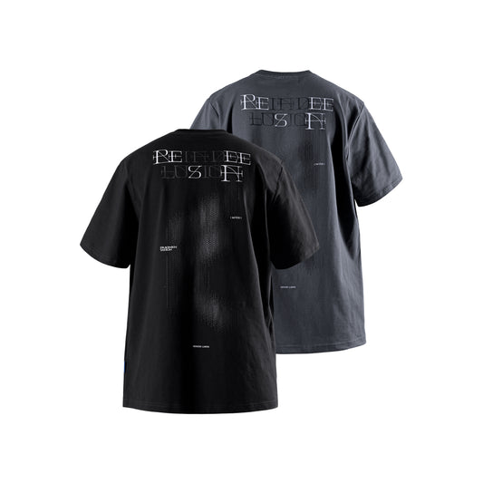 0260 FRAGMENTATION LUMINOUS PRINTED SORONA T-SHIRT