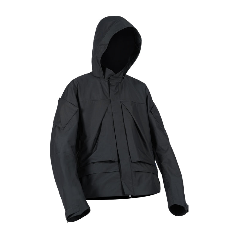 0256 DERMIZAX 3L HARD SHELL DETACHABLE HAT STAND UP COLLAR JACKET