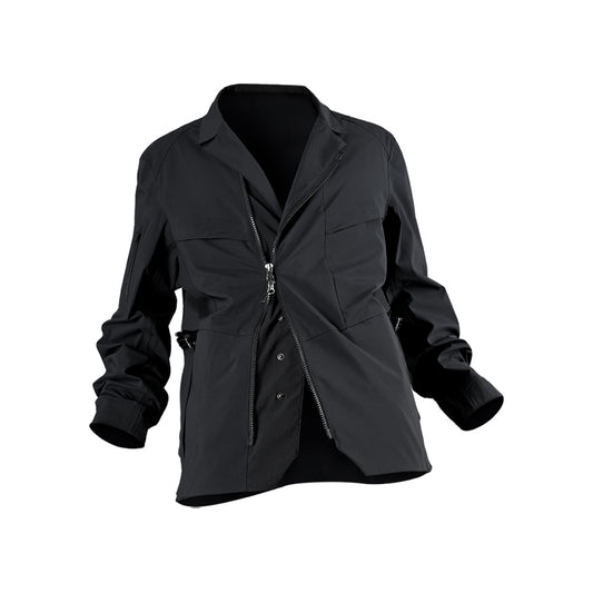 0263 V-SHAPED LAPEL POLARTEC NEOSHELL WATERPROOF SUIT JACKET