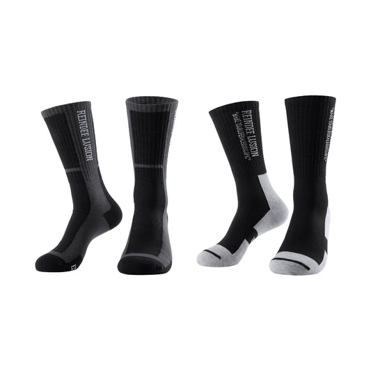 A025/A026 MODULE SPLICING SLOGAN COTTON SOCKS (SHORT/LONG)