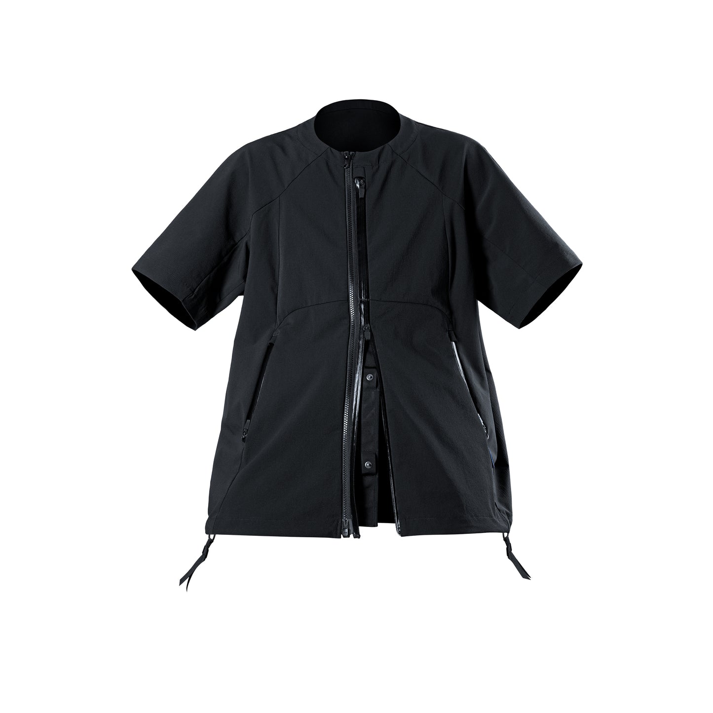0258 MULTI-FUNCTIONAL ZIPPER SHORT SLEEVE SOFTSHELL COAT