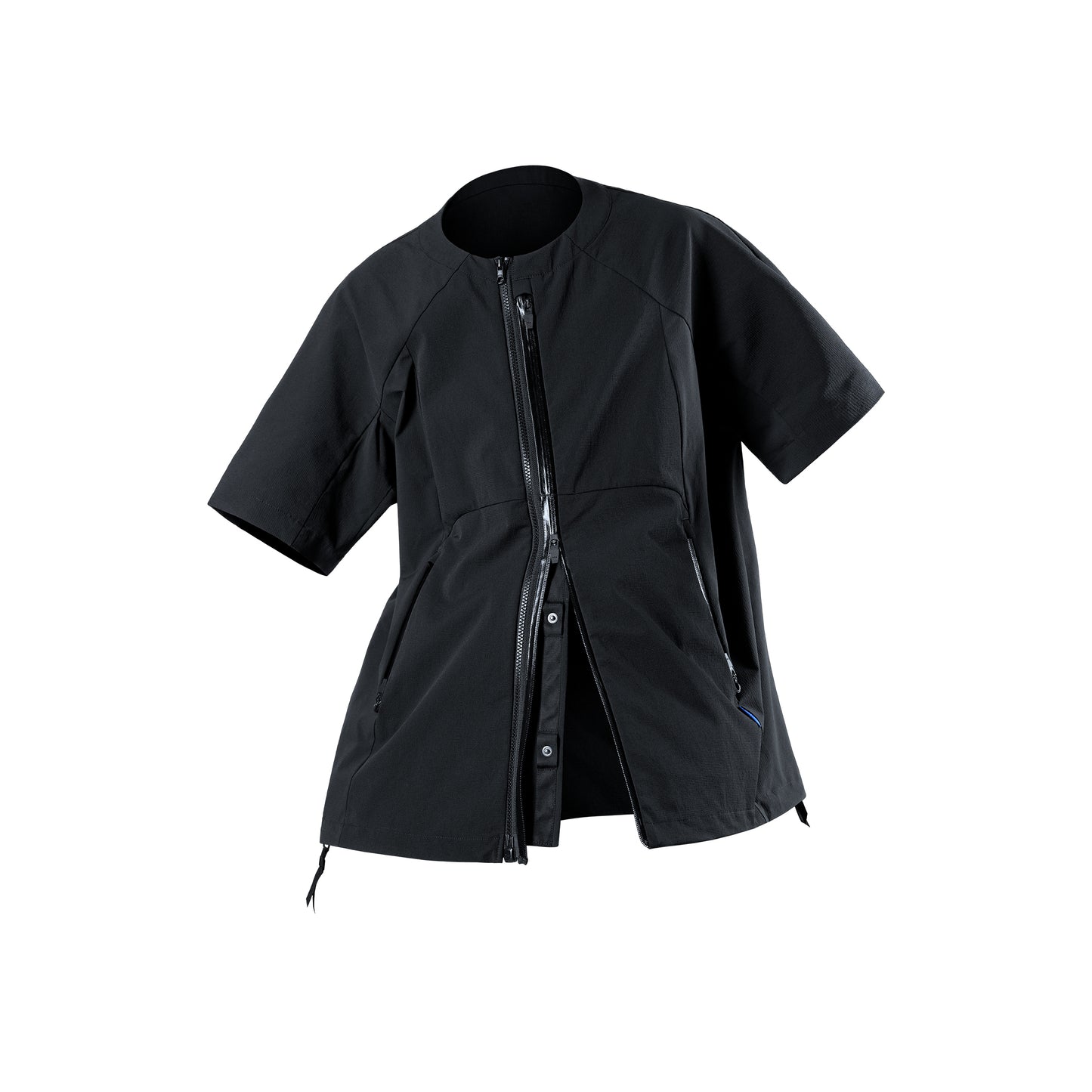 0258 MULTI-FUNCTIONAL ZIPPER SHORT SLEEVE SOFTSHELL COAT