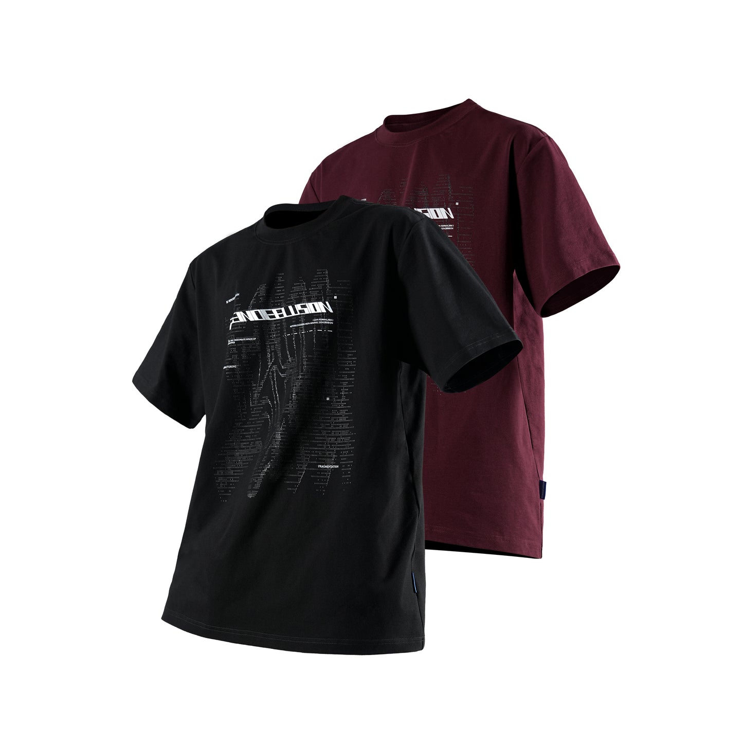 0268 DIGITAL PULSE DYNAMIC RIPPLE PRINTING SORONA T-SHIRT