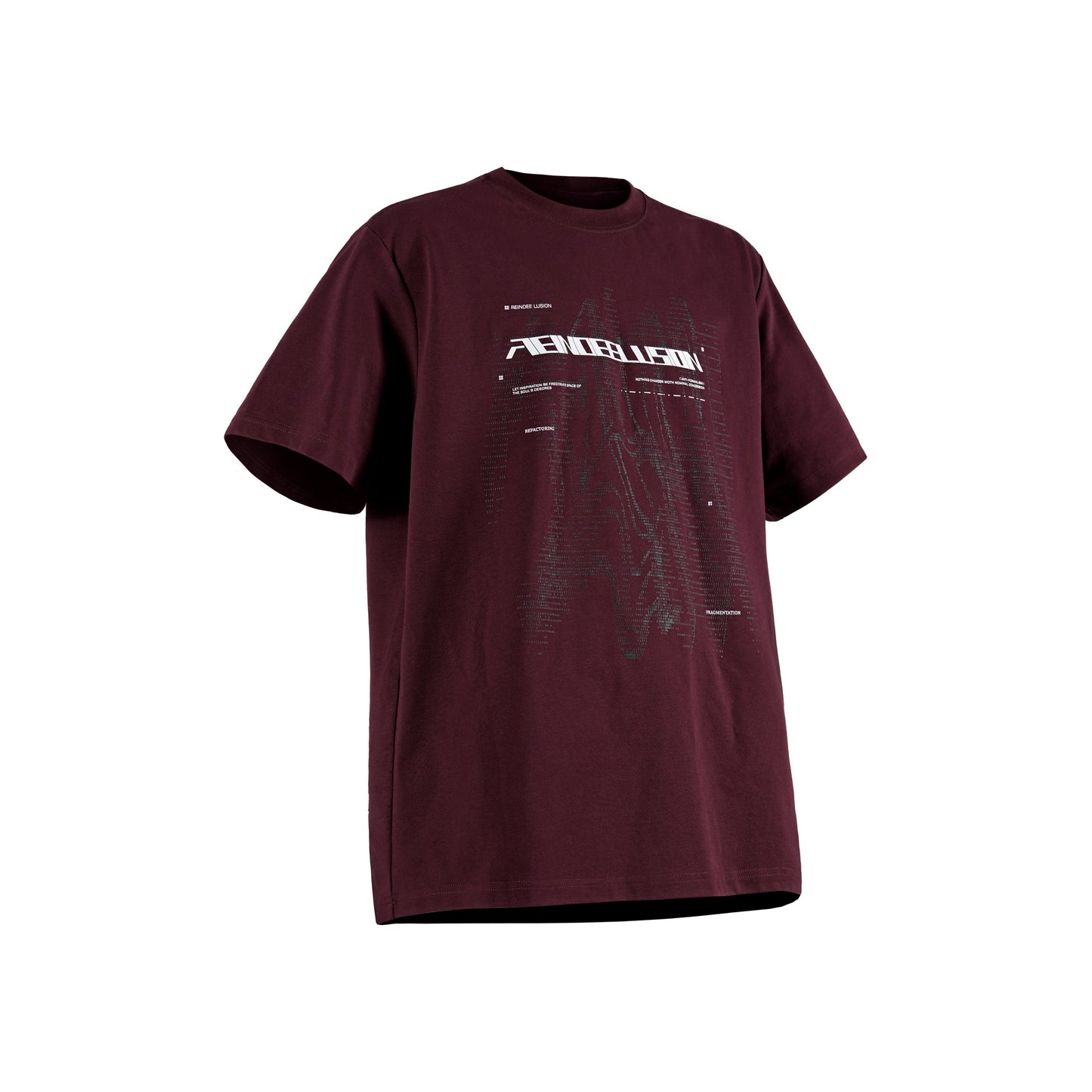 0268 DIGITAL PULSE DYNAMIC RIPPLE PRINTING SORONA T-SHIRT
