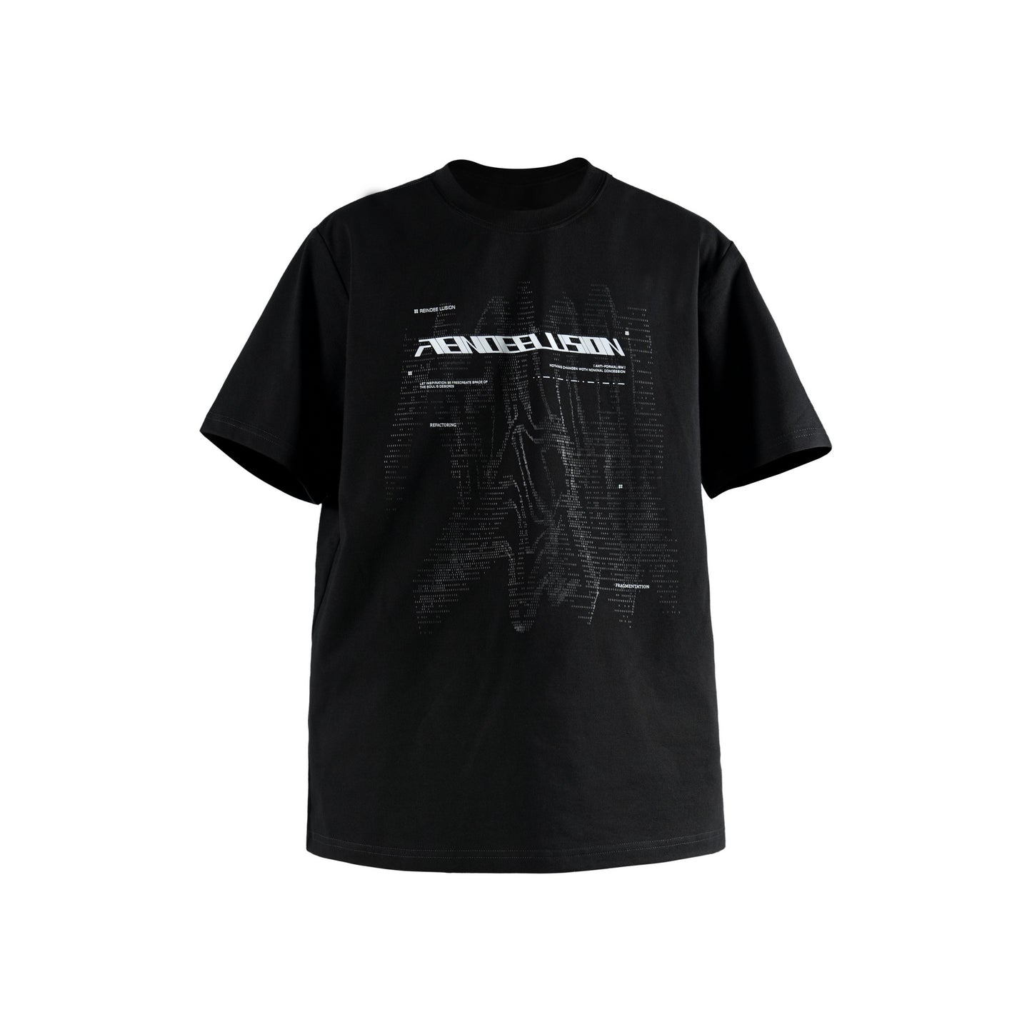 0268 DIGITAL PULSE DYNAMIC RIPPLE PRINTING SORONA T-SHIRT