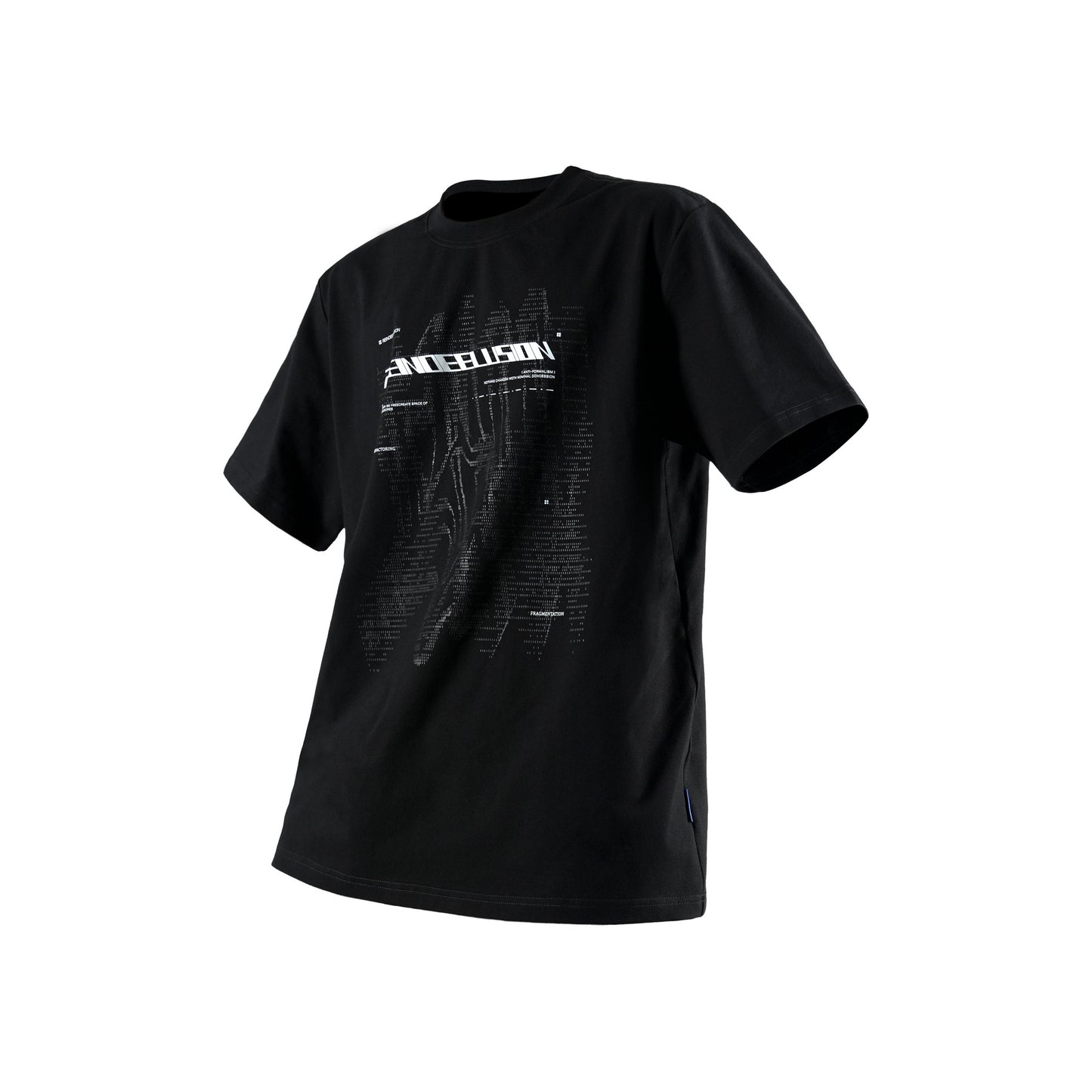 0268 DIGITAL PULSE DYNAMIC RIPPLE PRINTING SORONA T-SHIRT