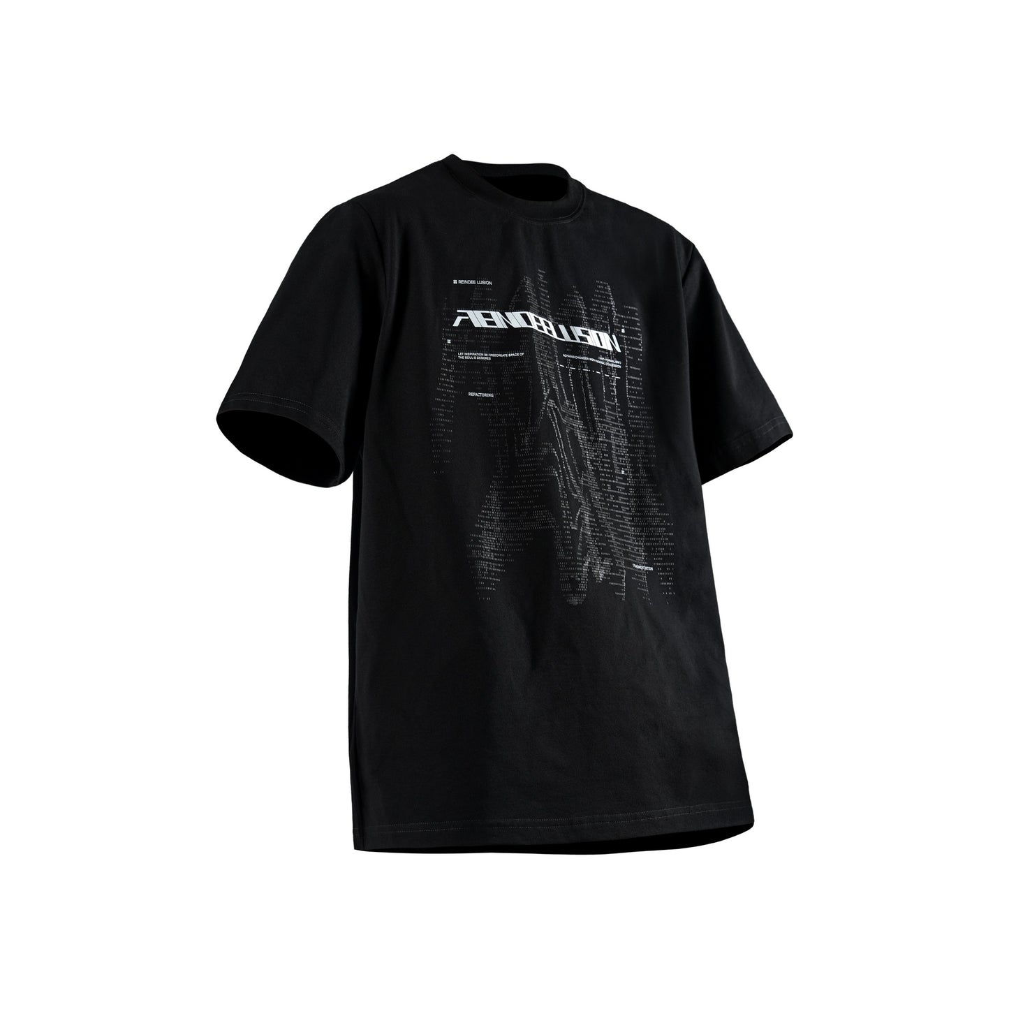 0268 DIGITAL PULSE DYNAMIC RIPPLE PRINTING SORONA T-SHIRT