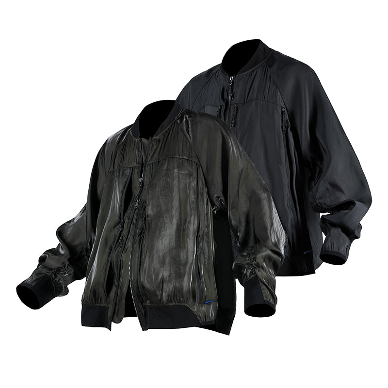 0262 TORAY METAL TEXTURE LIGHTWEIGHT MA1 JACKET